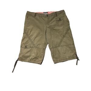 Columbia Shorts Womens 14 Brown Bermuda Cinch  Cargo Bermuda Outdoor Hiking